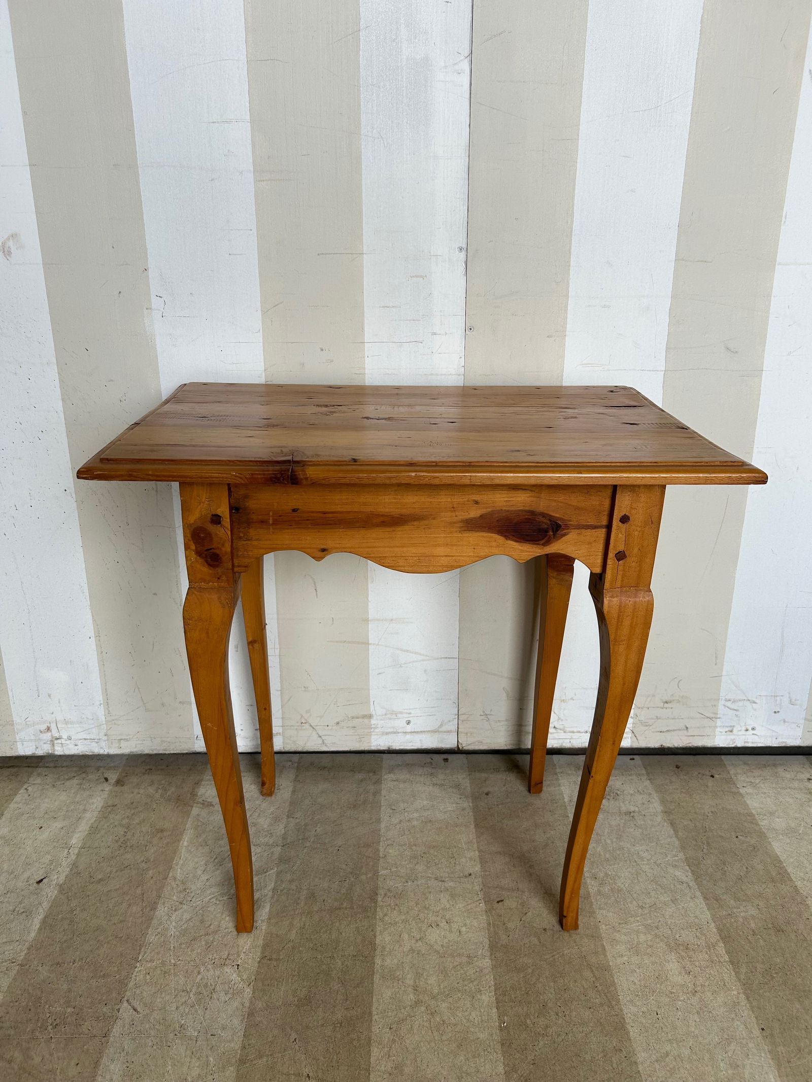 Vernacular French Pine Side Table, Probably 19th Century (1 of 15)