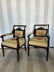 Pair of 19th Century Mahogany Armchairs