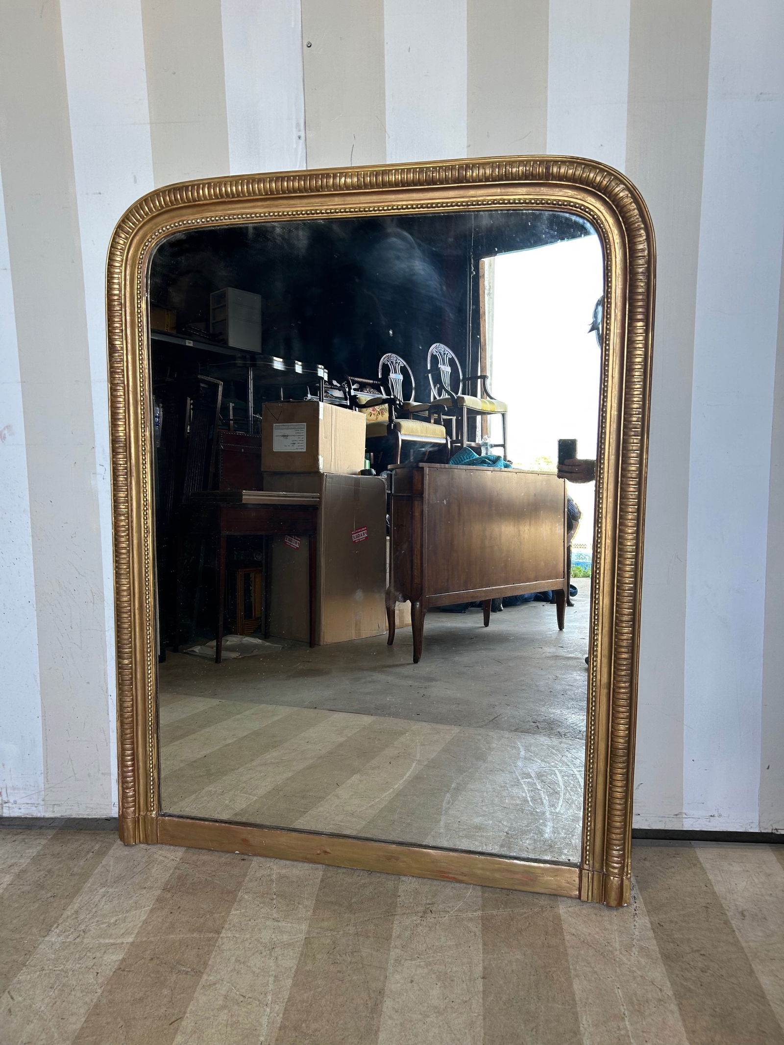 19th Century Gold Leaf Louis Philippe Mirror (1 of 10)