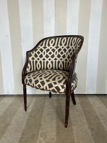 Recently recovered late 19th/ early 20th Century French chair from a well known NJ designer