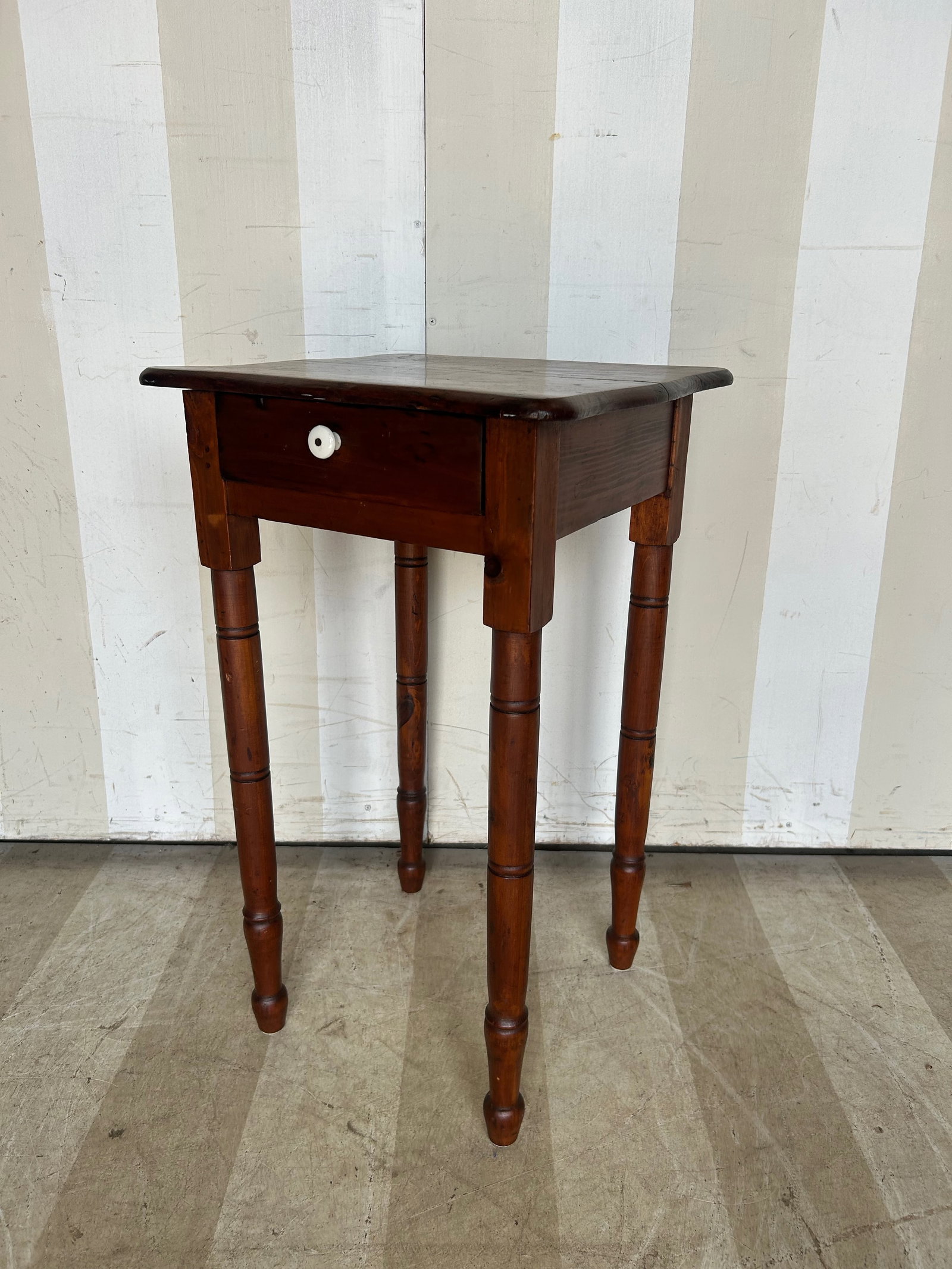19th Century Southern Vernacular Table: 19th Century Southern Vernacular Table, repaired/replaced drawer