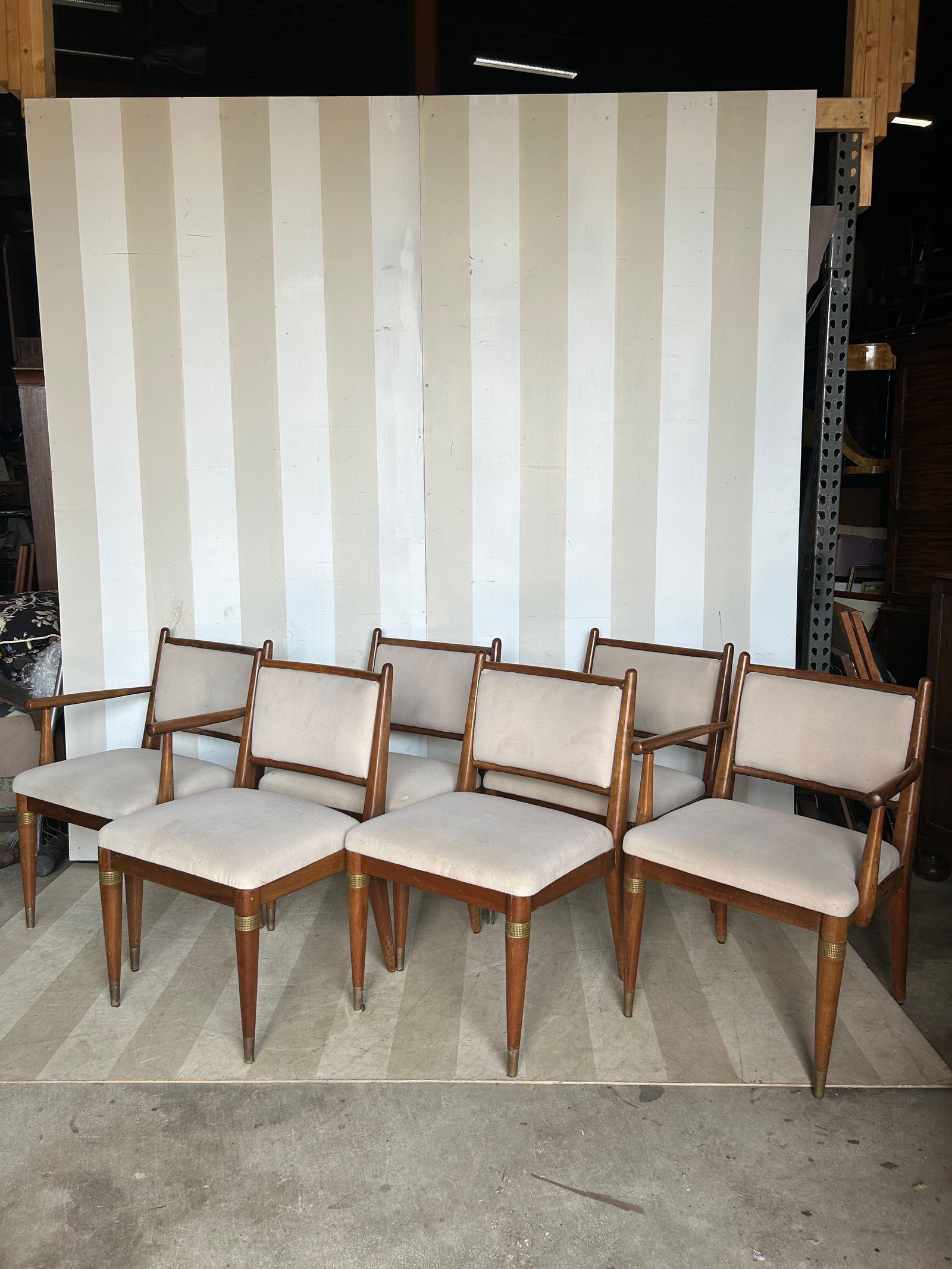 Recently Recovered Chic set of 6 Midcentury / Vintage Dining Chairs from a Pound Ridge, NY estate (1 of 13)