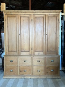 Beautiful 19th Century Scrubbed Pine Cabinet