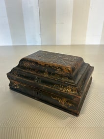 19th Century English Japanned / Lacquered Box
