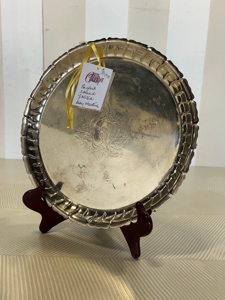 Hallmarked English Sterling Silver tray from a Monument Ave Estate (1 of 8)