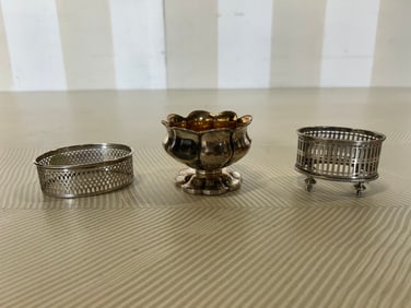 3 Silver or Silverplate objects