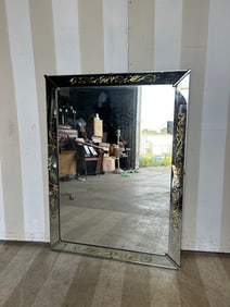 Chic Vintage Etched Glass Mirror