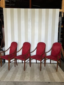 Very Chic set of 4  Art Deco Period Armchairs