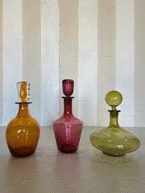 Three Glass Decanters