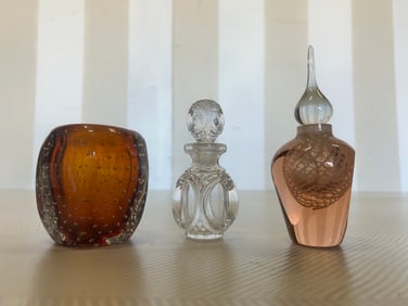 Art Glass Objects and Decanter