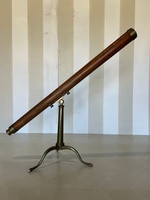 Antique Telescope on Stand, Likely 19th Century