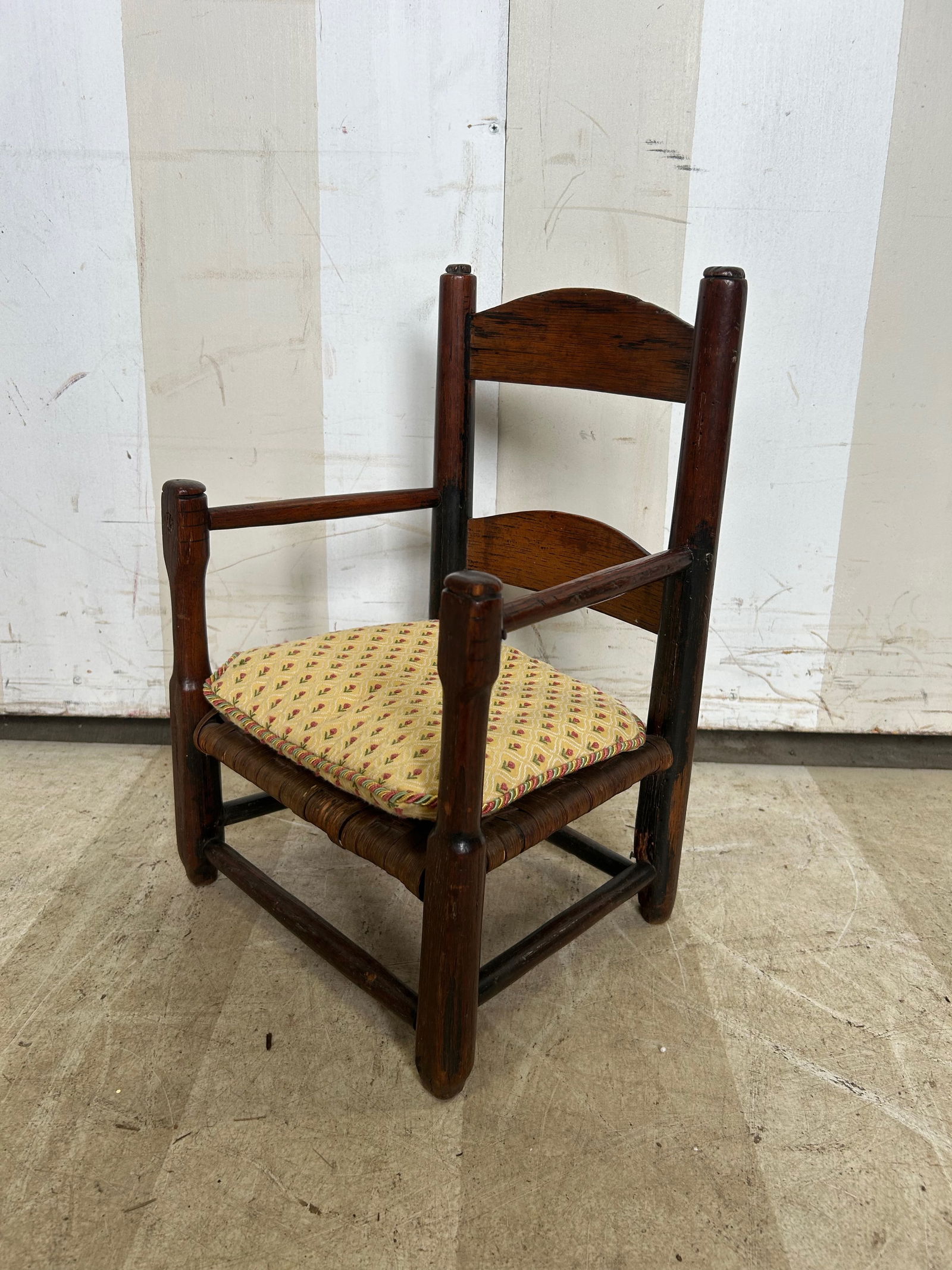 19th Century Southern Childs Chair with Splint Seat: 19th Century Southern Childs Chair with Splint Seat
