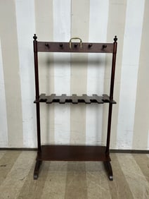 Antique Mahogany Boot Rack