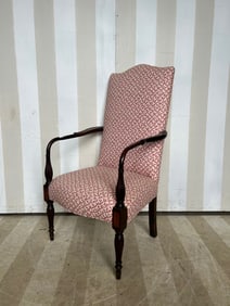 Federal Style Inlaid Lolling Chair, Probably 19th Century