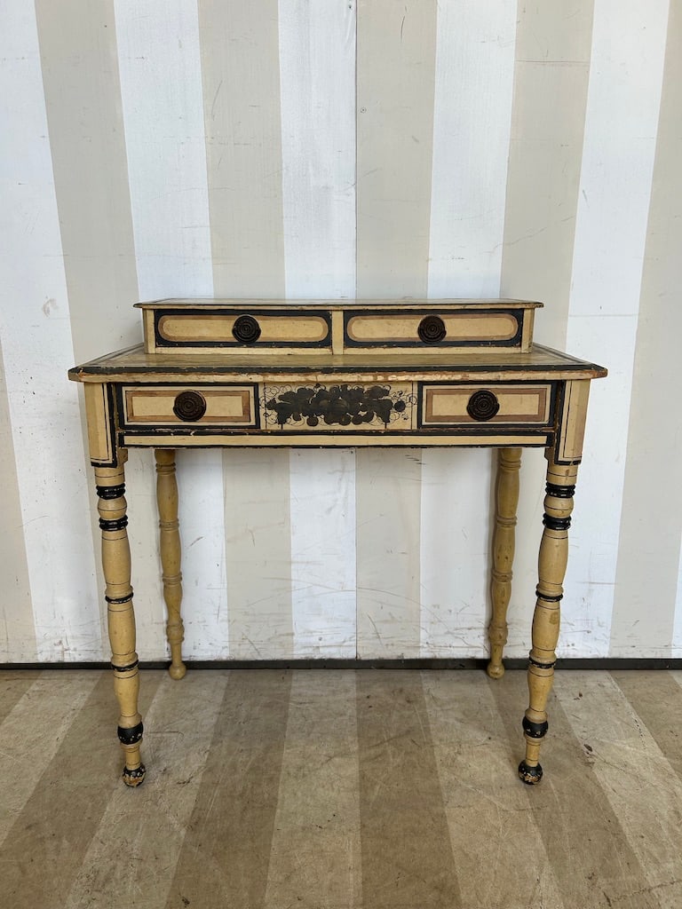 19th Century American Fancy Paint Decorated Vanity Table (1 of 13)