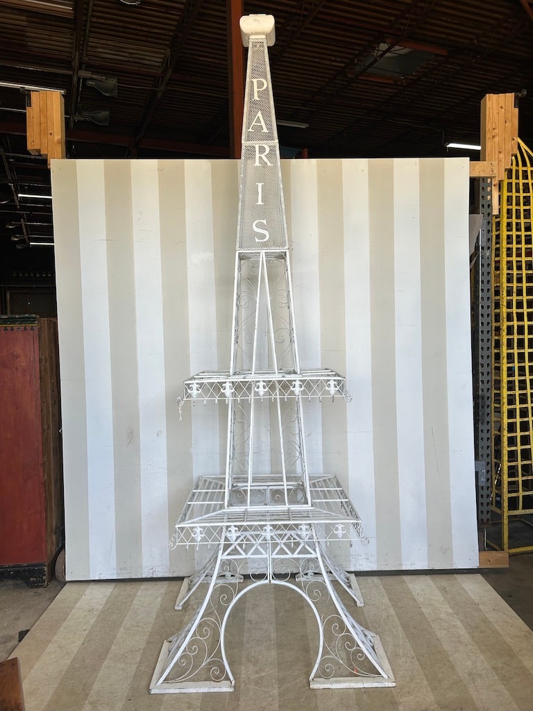 127" High Garden Iron Eiffel Tower: 127" High Garden Iron Eiffel Tower - Breaks down into multiple pieces