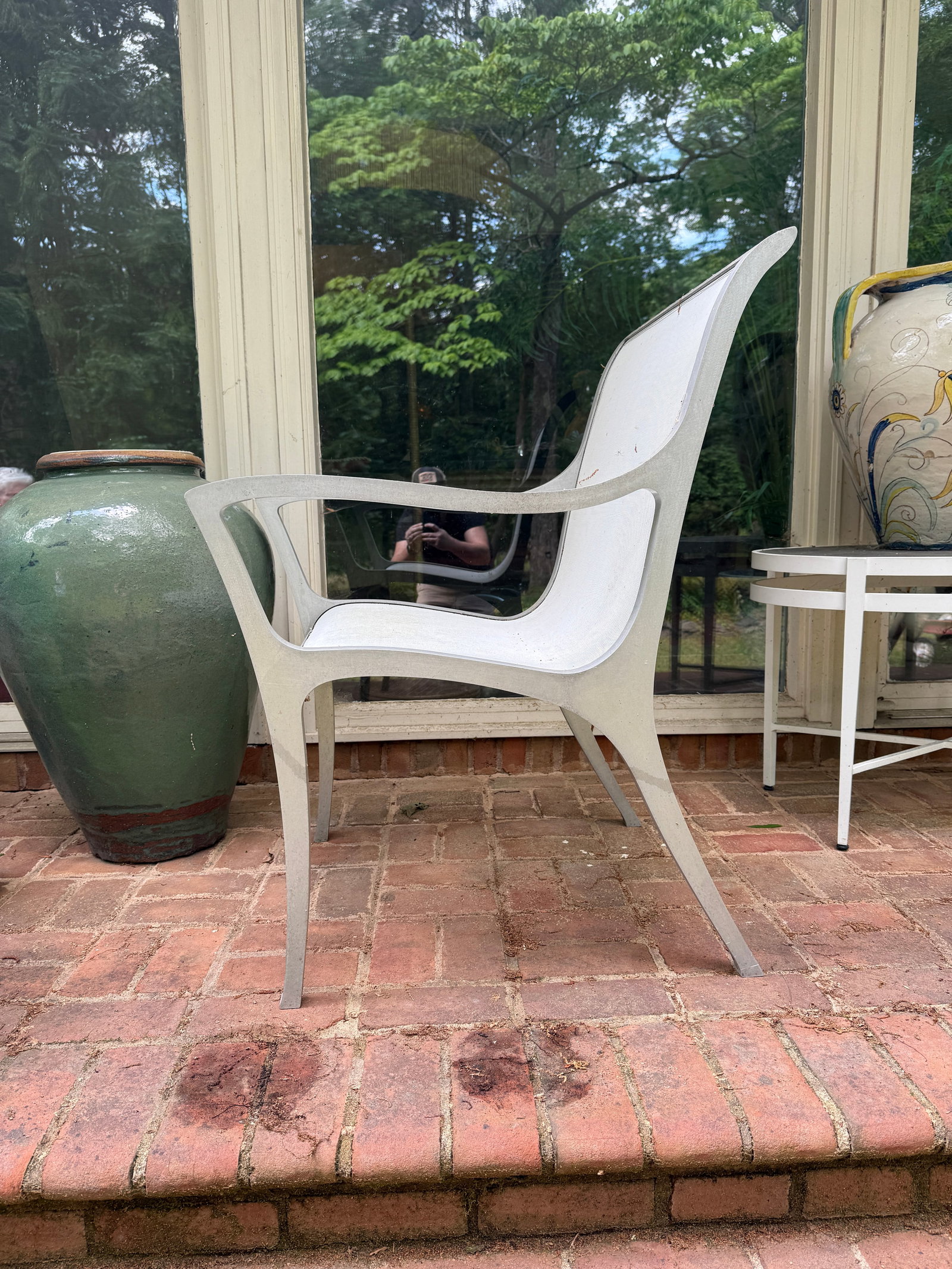Rare McKinnon and Harris Prototype Ella Chair in Hand Buffed Solid Aluminum (1 of 4)