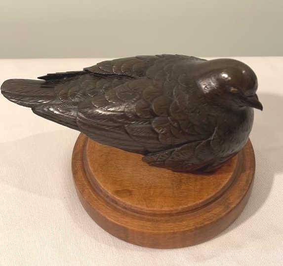 Bronze Quail on Stand: 5.5 wide