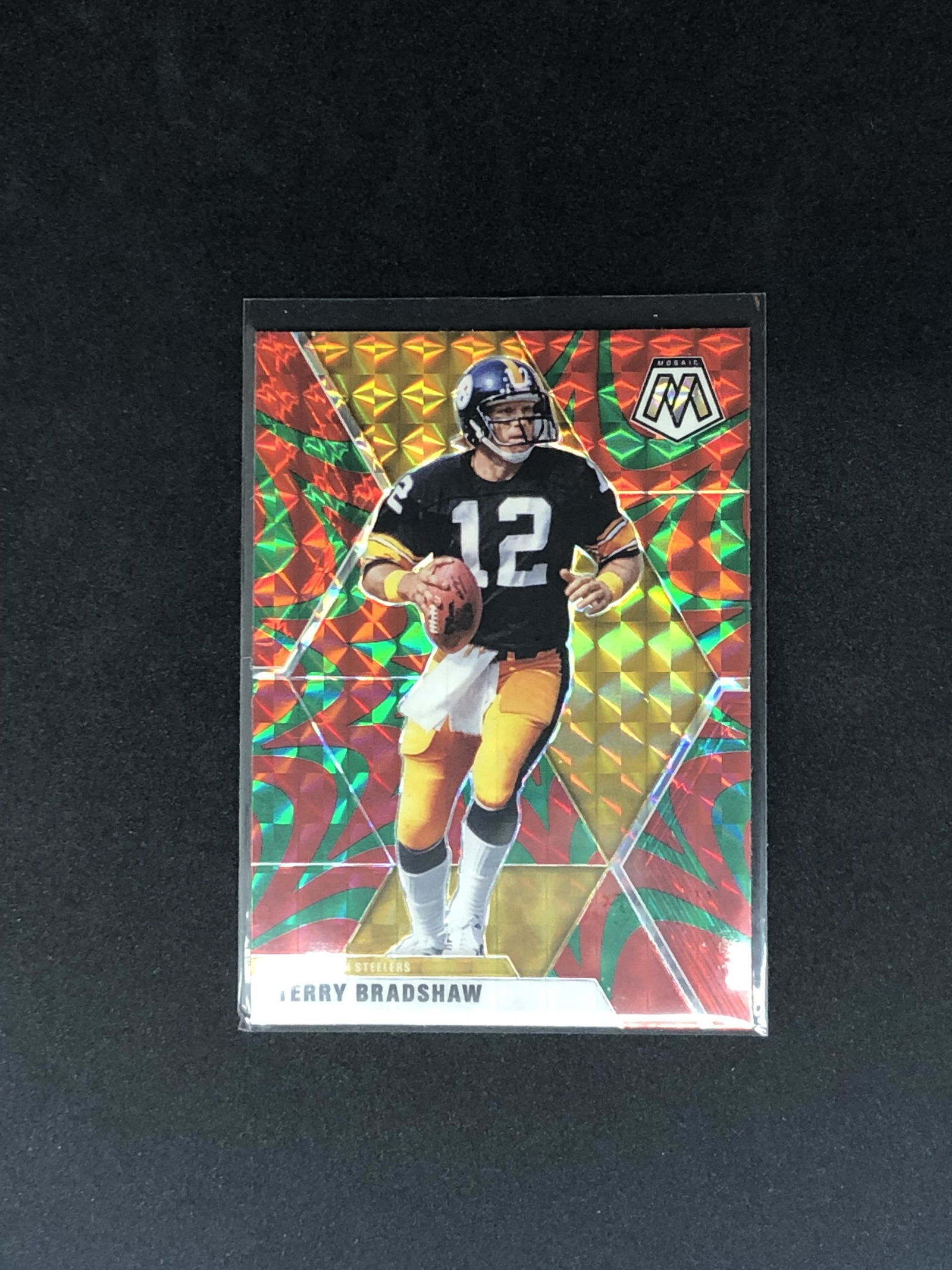 Terry Bradshaw Panini Mosaic Refractor (1 of 1)