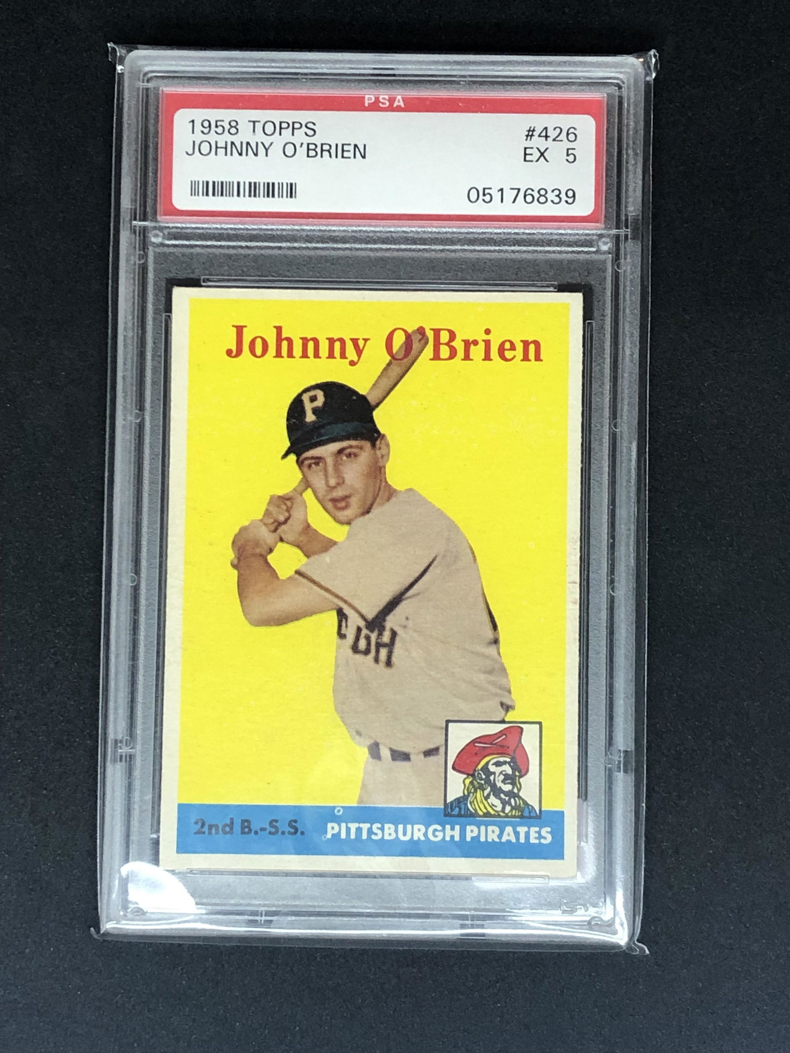 Johnny Obrien 1958 Topps PSA 5 (1 of 1)