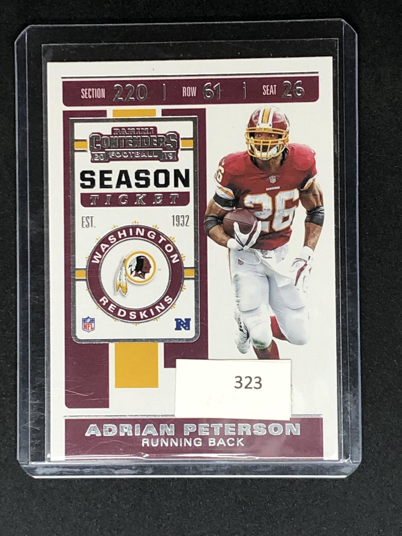 Adrian Peterson Panini Contenders: Sports Trading Card