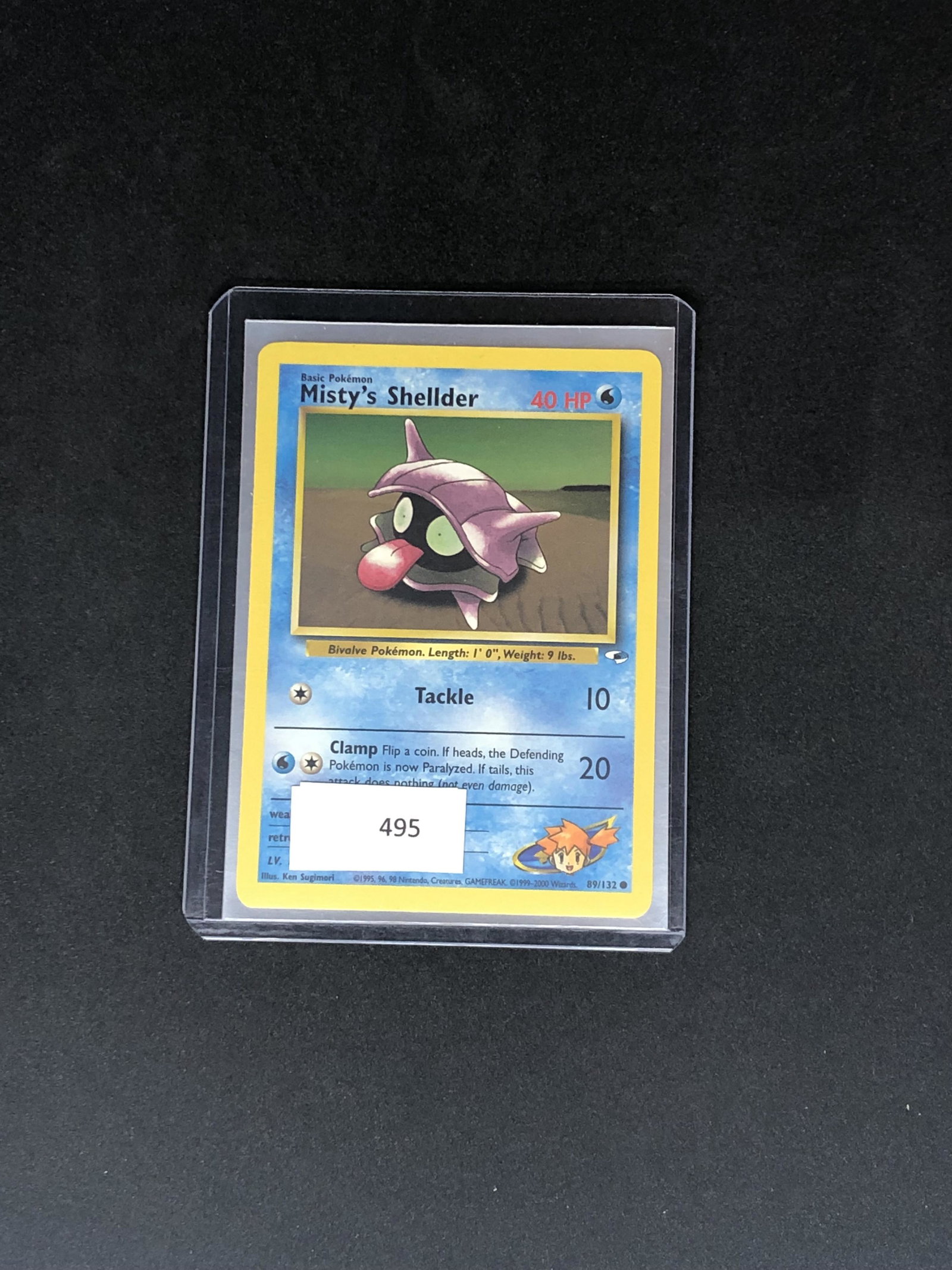 Mistys Shellder Pokemon Card: Mistys Shellder Pokemon Card
