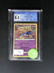 Zacian Amazing Rare Pokemon Card CGC 8.5: Zacian Amazing Rare Pokemon Card CGC 8.5