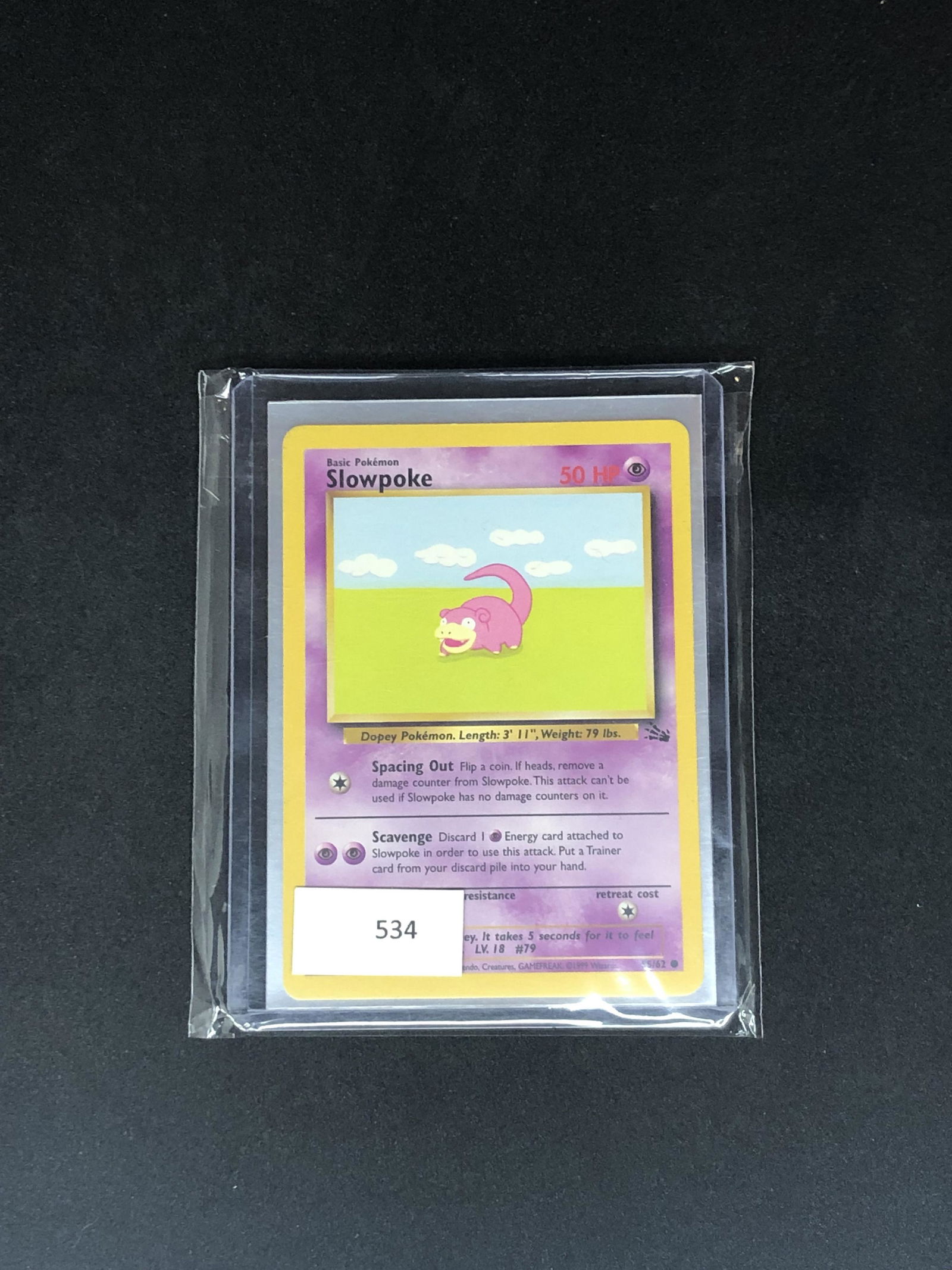 Fossil Set Slowpoke Pokemon: Fossil Set Slowpoke Pokemon