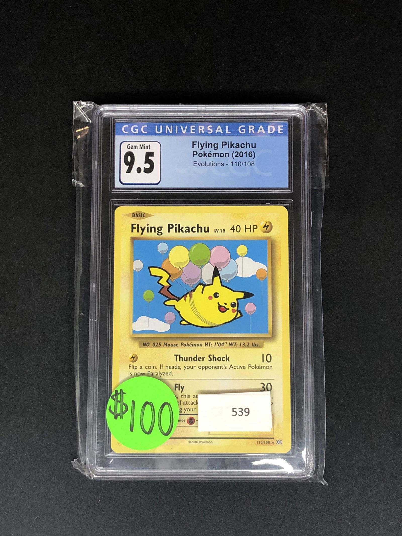 Flying Pikachu CGC 9.5 (1 of 1)