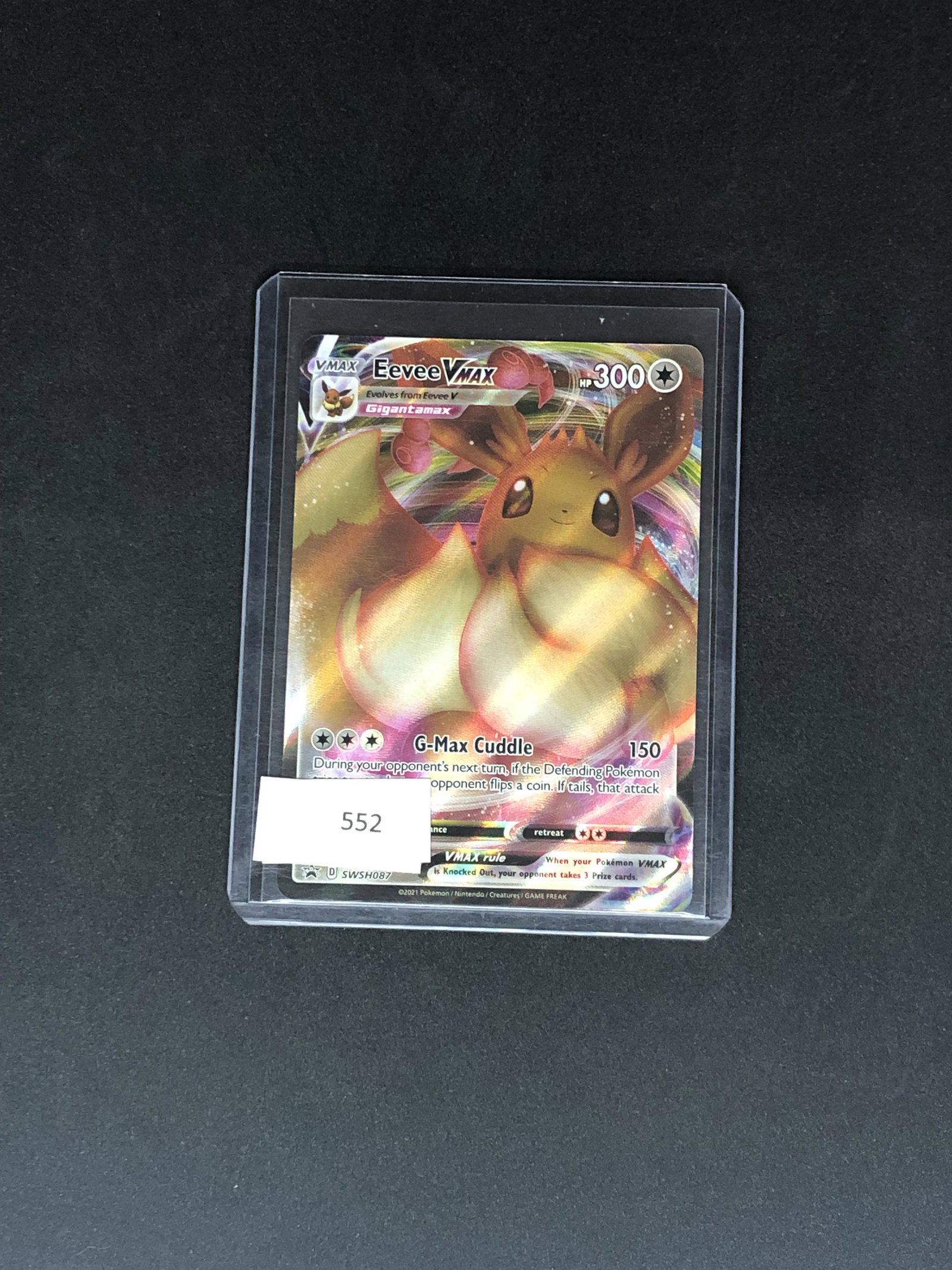 Eeevee VMAX Full Art Pokemon Card: Eeevee VMAX Full Art Pokemon Card