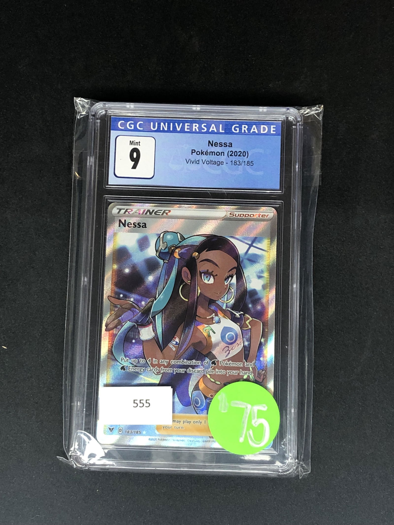 Nessa Full Art Pokemon Card CGC 9 (1 of 1)