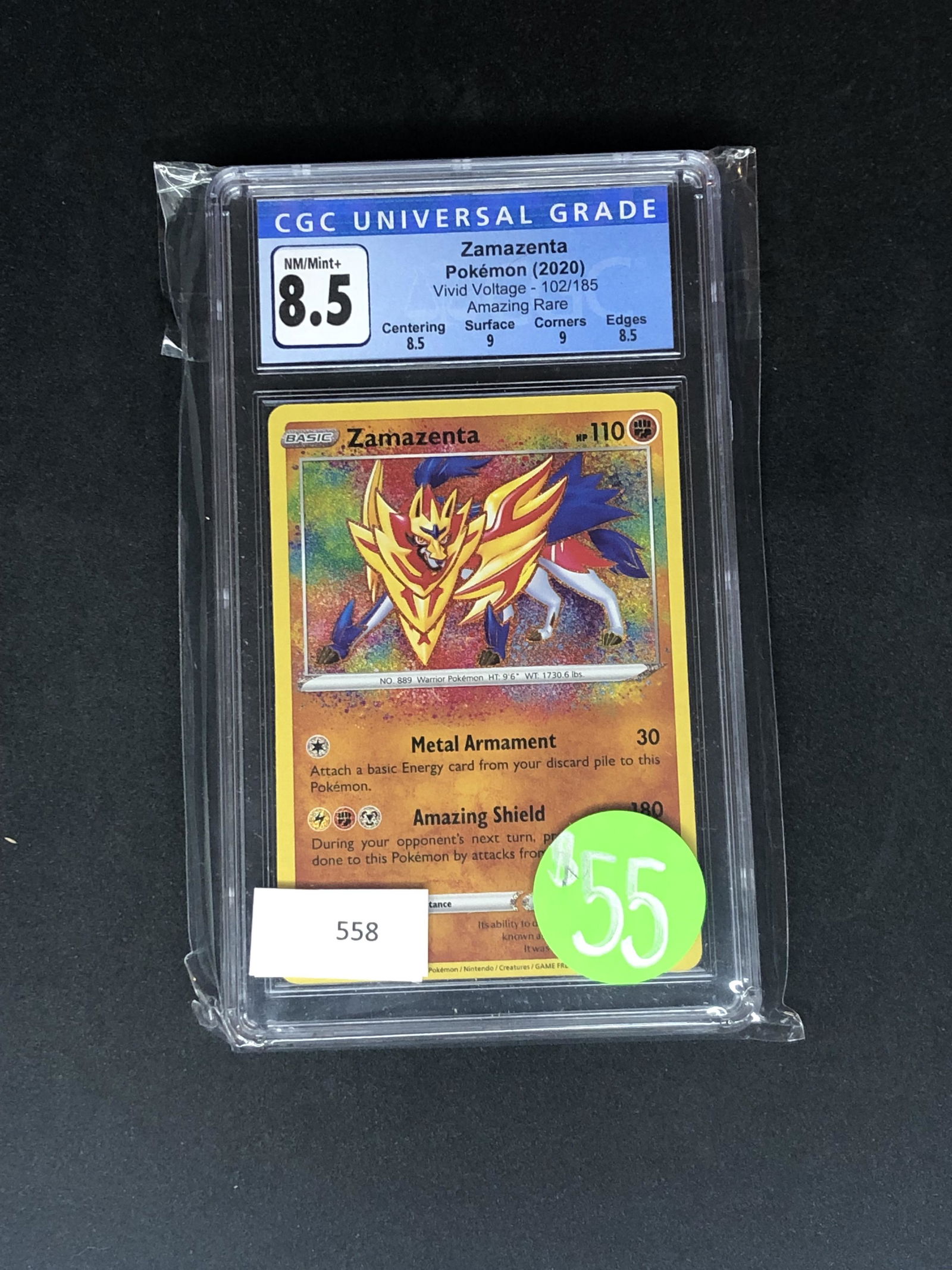 Zamazenta Amazing Rare CGC 8.5 (1 of 1)