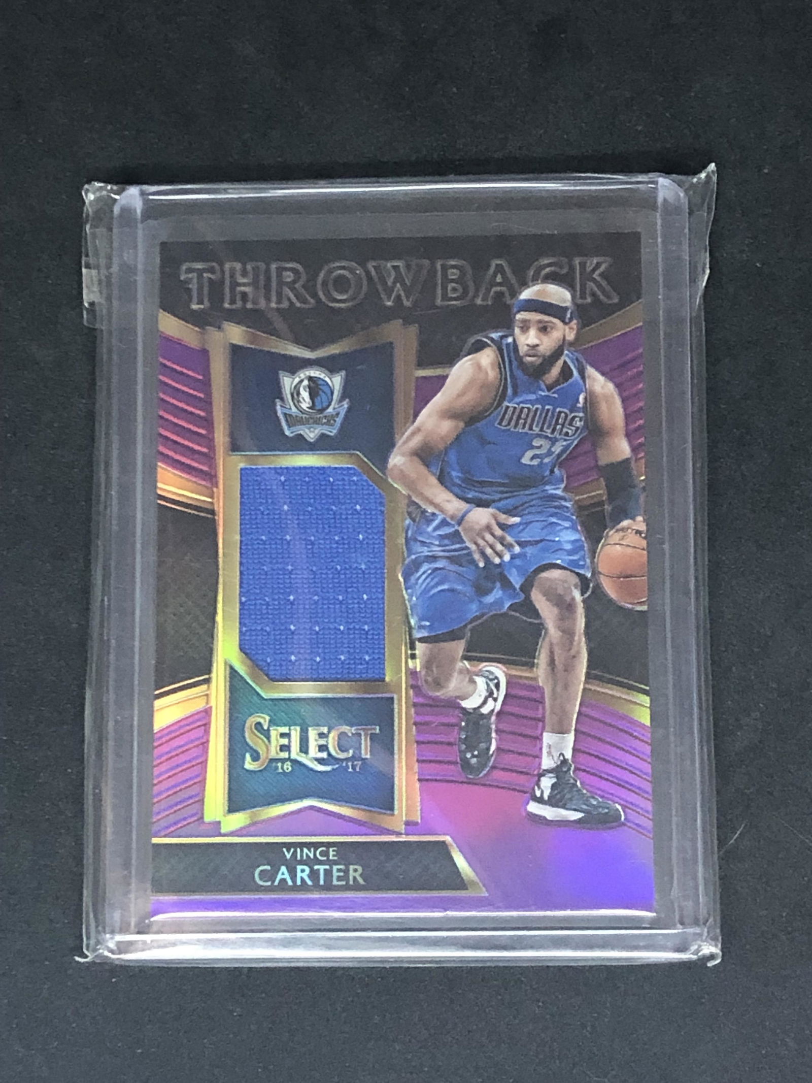 Vince Carter Panini Select Purple Relic (1 of 1)