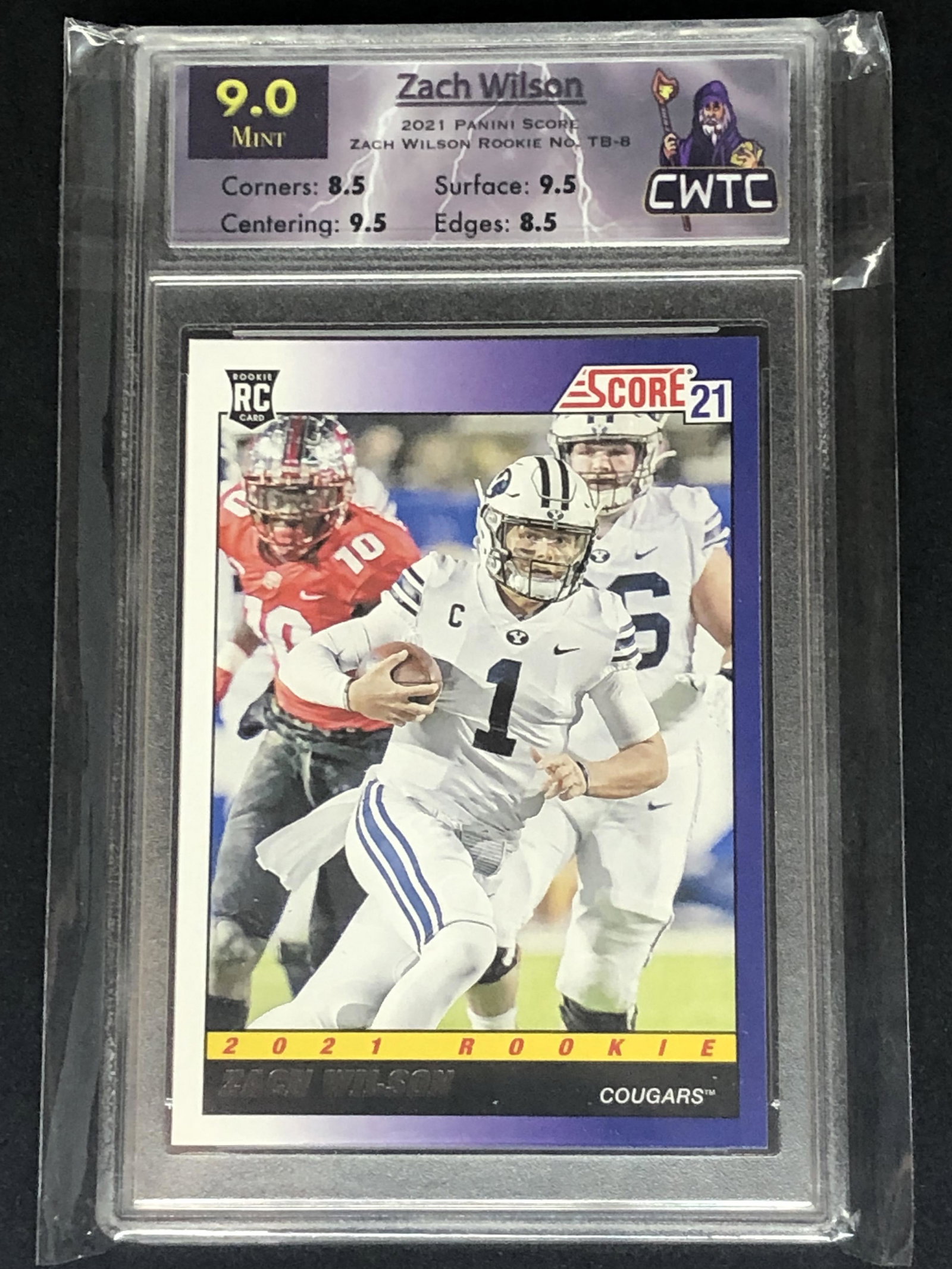 Zach Wilson Panini Score Rookie CWTC 9: Zach Wilson Panini Score Rookie CWTC 9