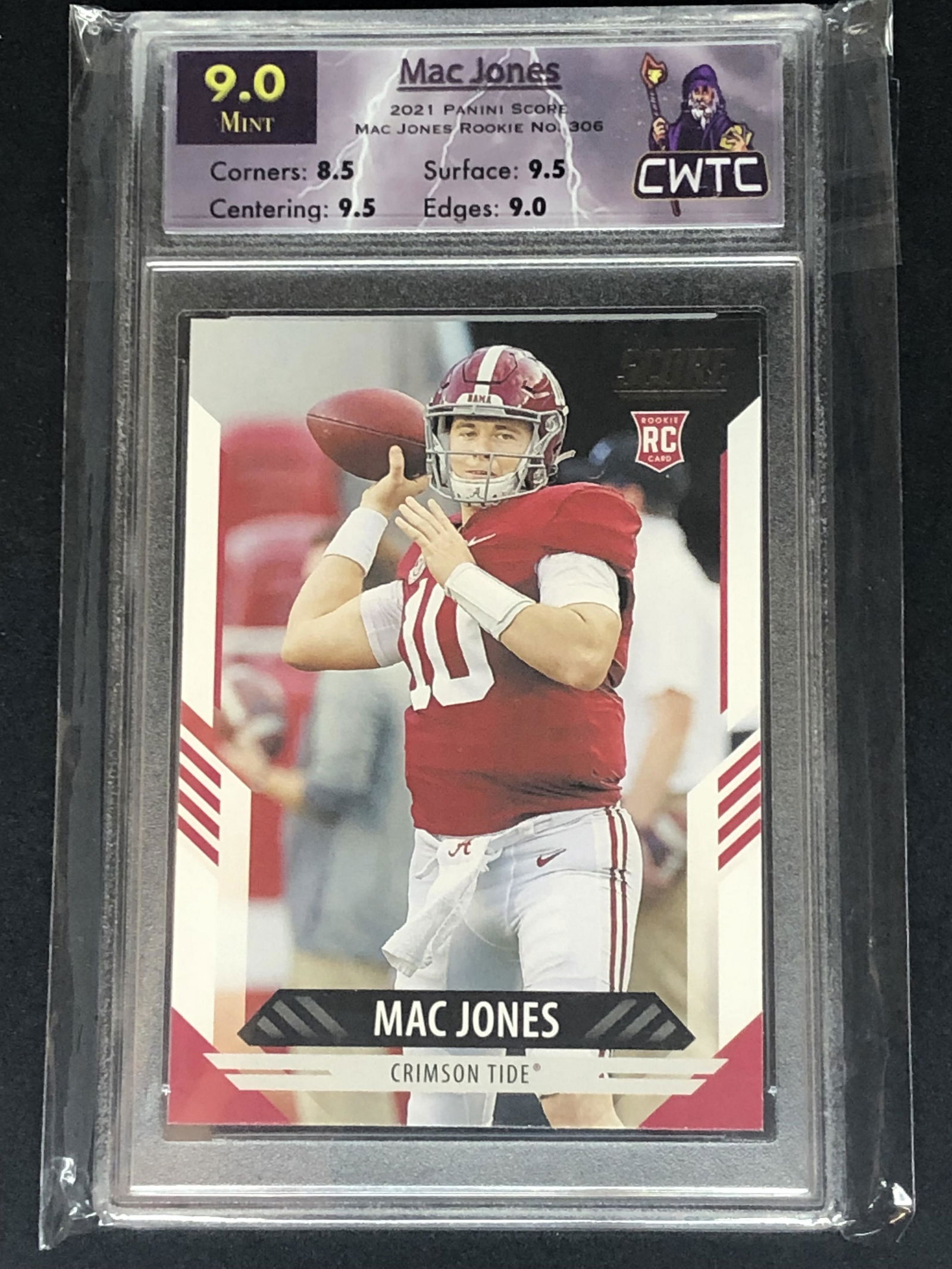 Mac Jones Panini Score Rookie CWTC 9 (1 of 1)