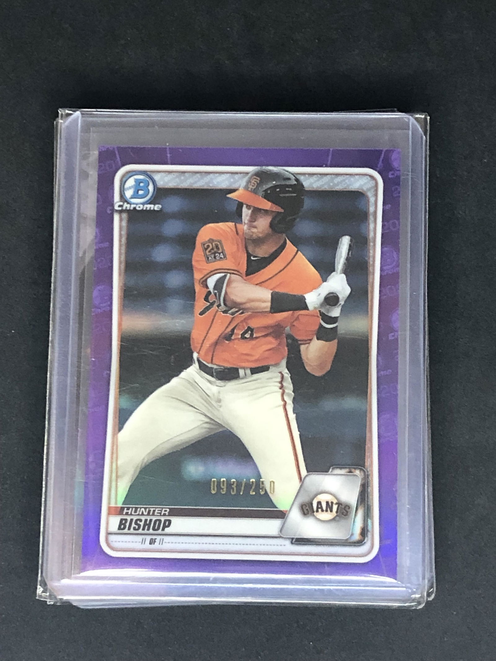 Hunter Bishop Bowman Chrome Purple 93/250 (1 of 1)