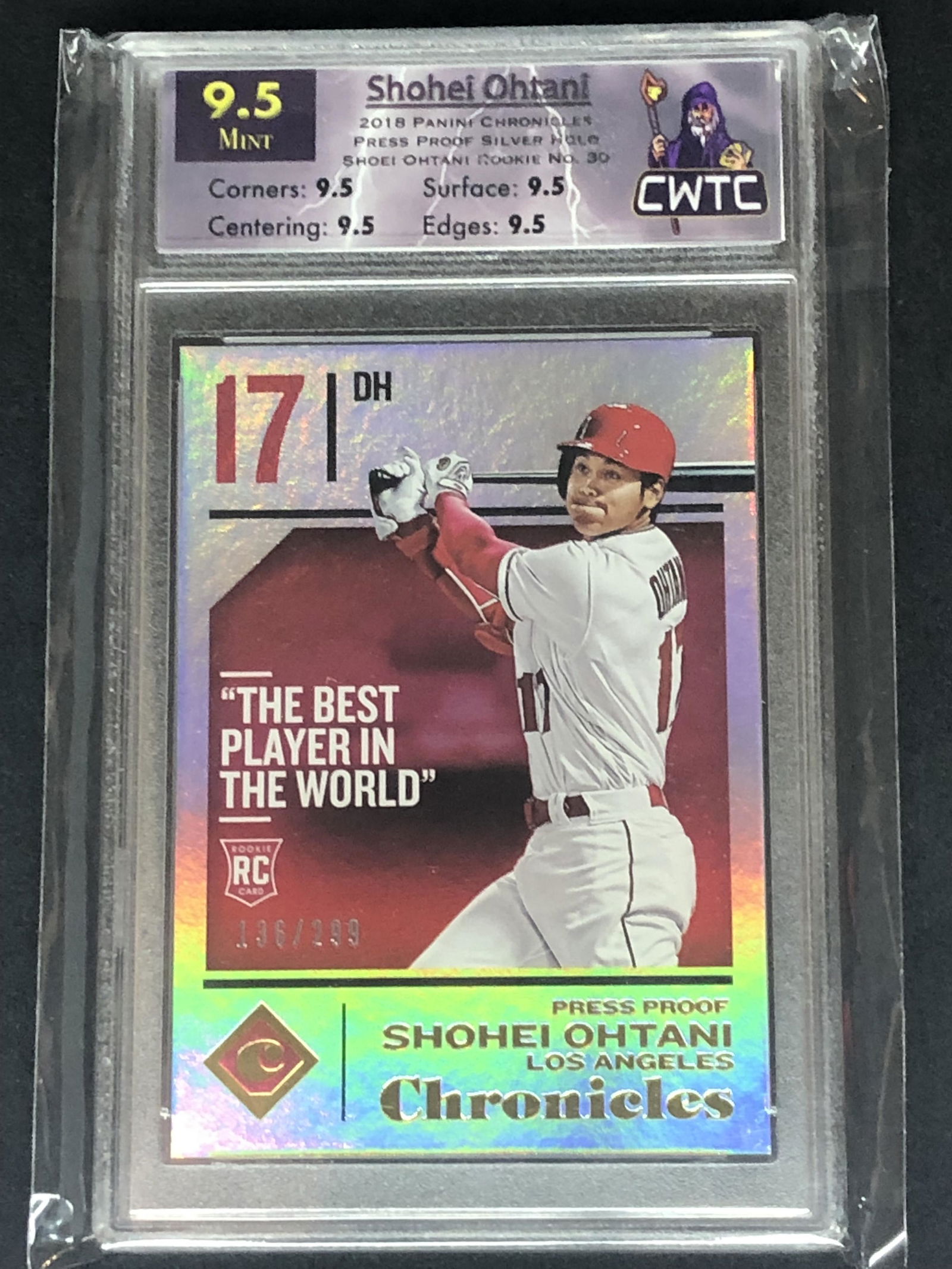 Shohei Ohtani Panini Chronicles Silver Holo Rookie CWTC (1 of 1)