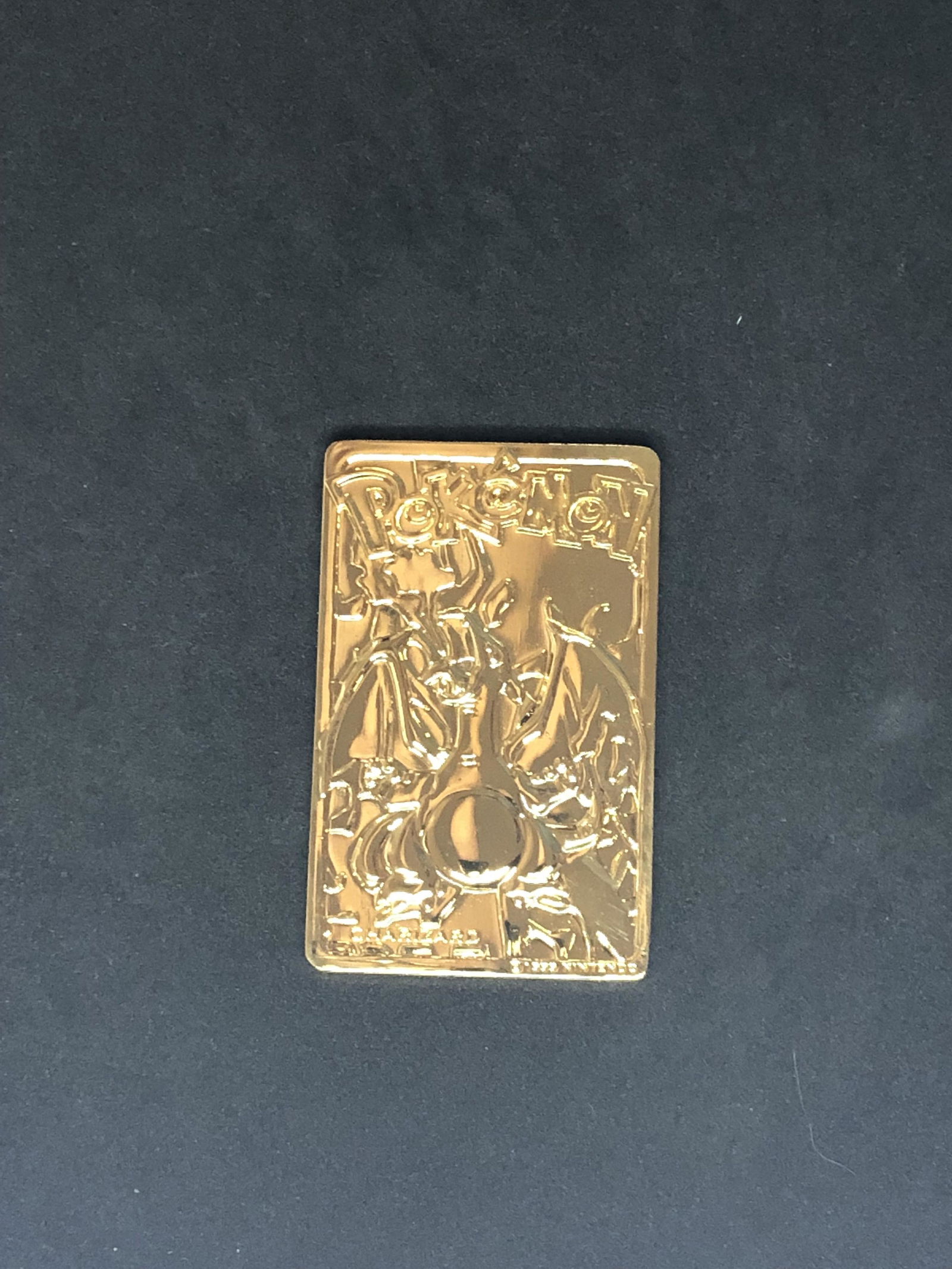 Charizard Gold Plated Burger King Pokemon Card: Charizard Gold Plated Burger King Pokemon Card