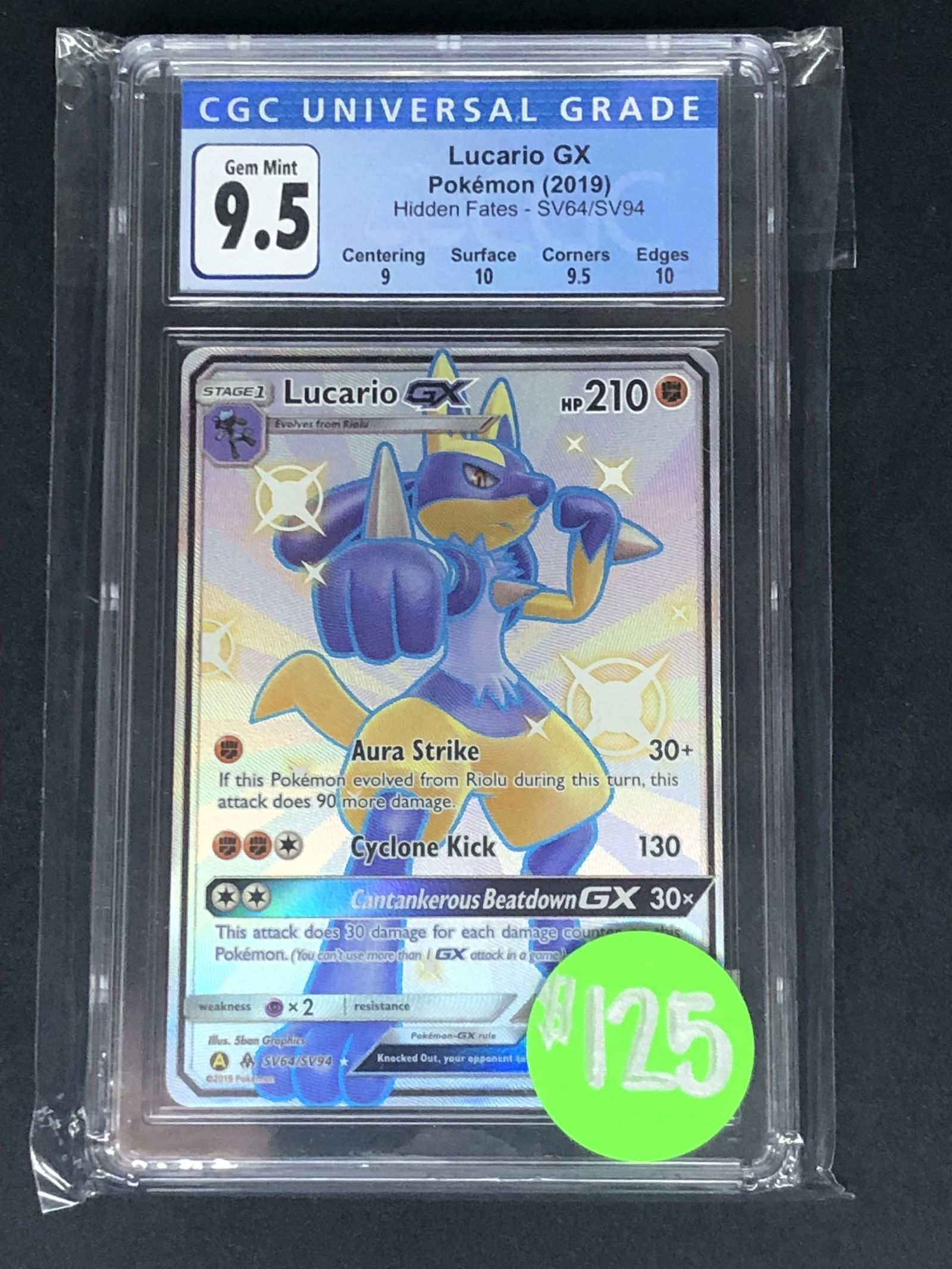 Lucario GX CGC 9.5 (1 of 1)