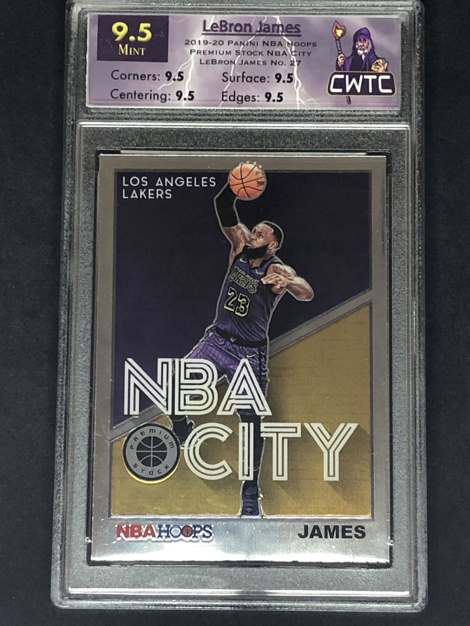 LeBron James Panini NBA Hoops NBA City CWTC 9.5 (1 of 1)