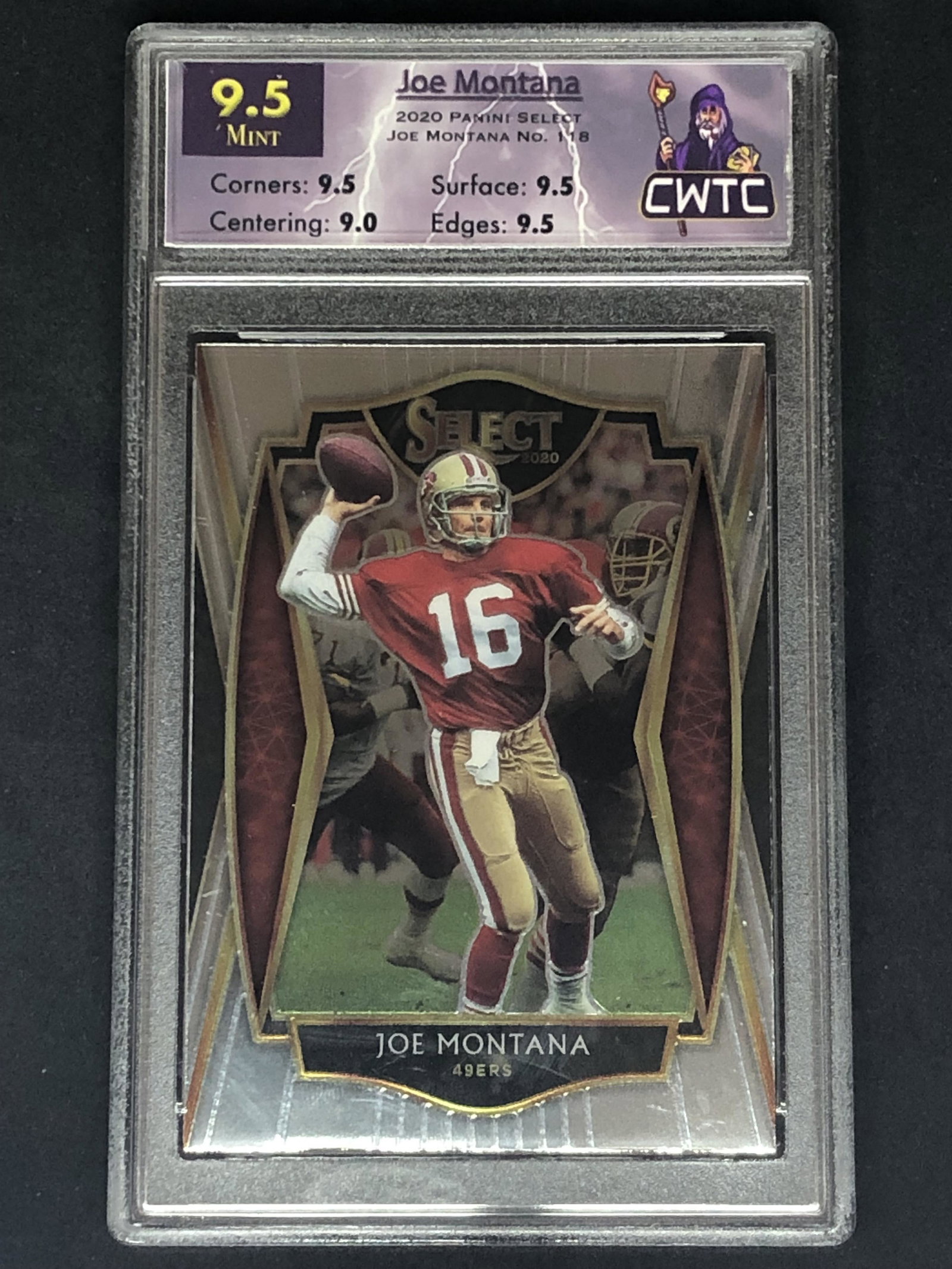 Joe Montana Panini Select CWTC 9.5 (1 of 1)