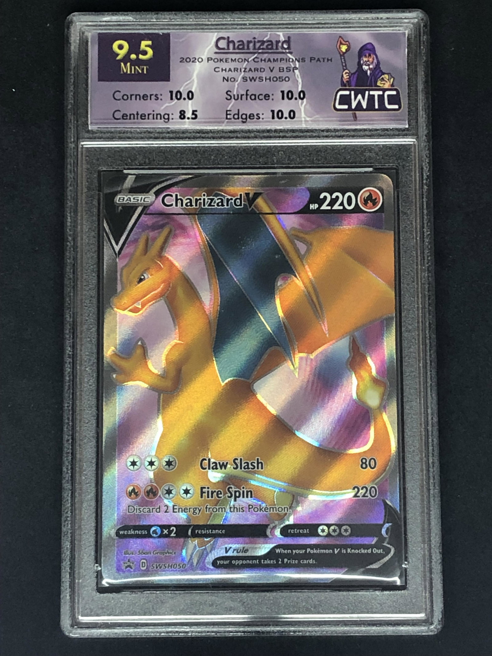 Charizard V Black Star Promo CWTC 9.5 (1 of 1)
