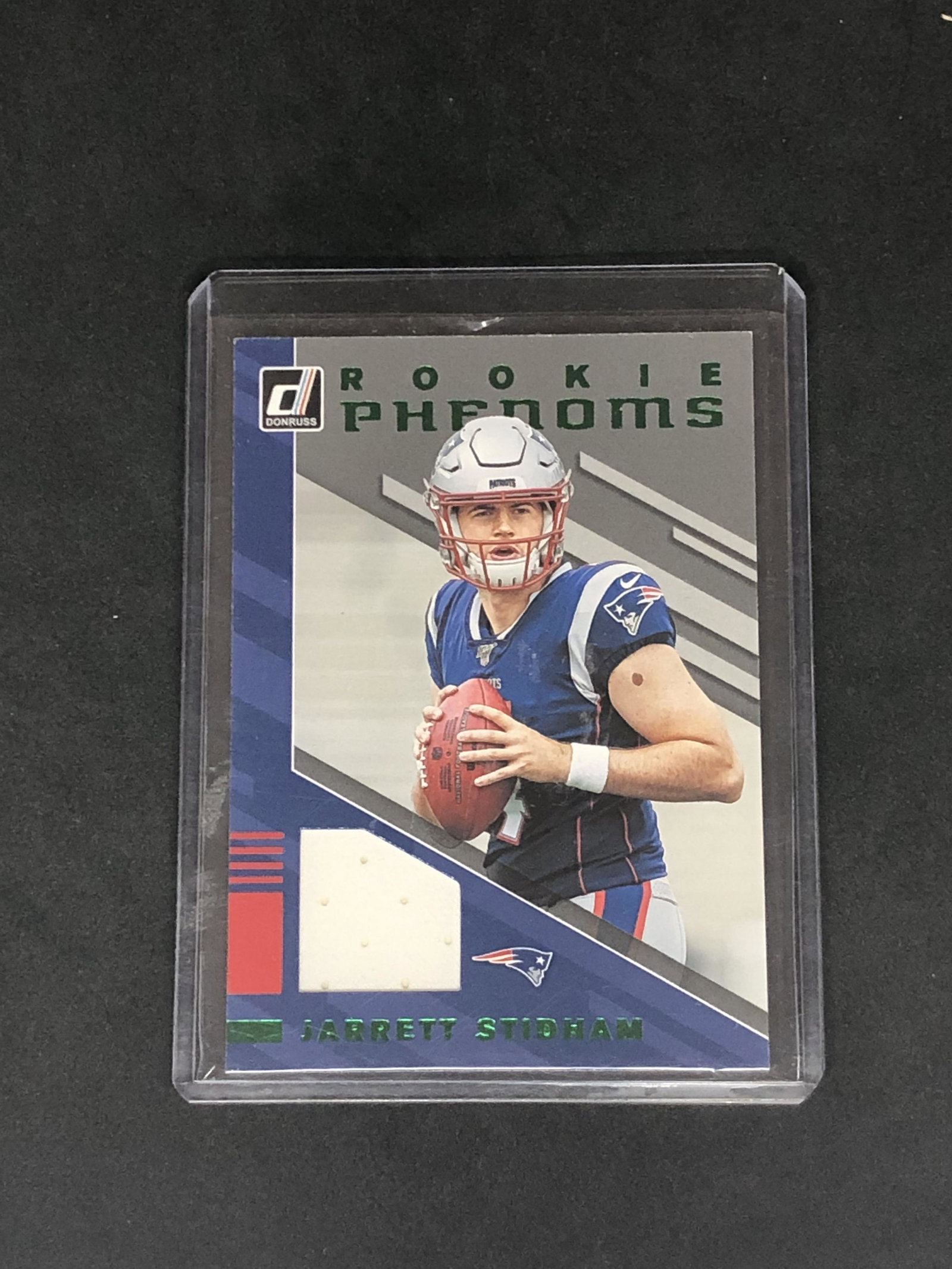 Jarrett Stidham Panini Donruss Rookie Phenoms Relic (1 of 1)