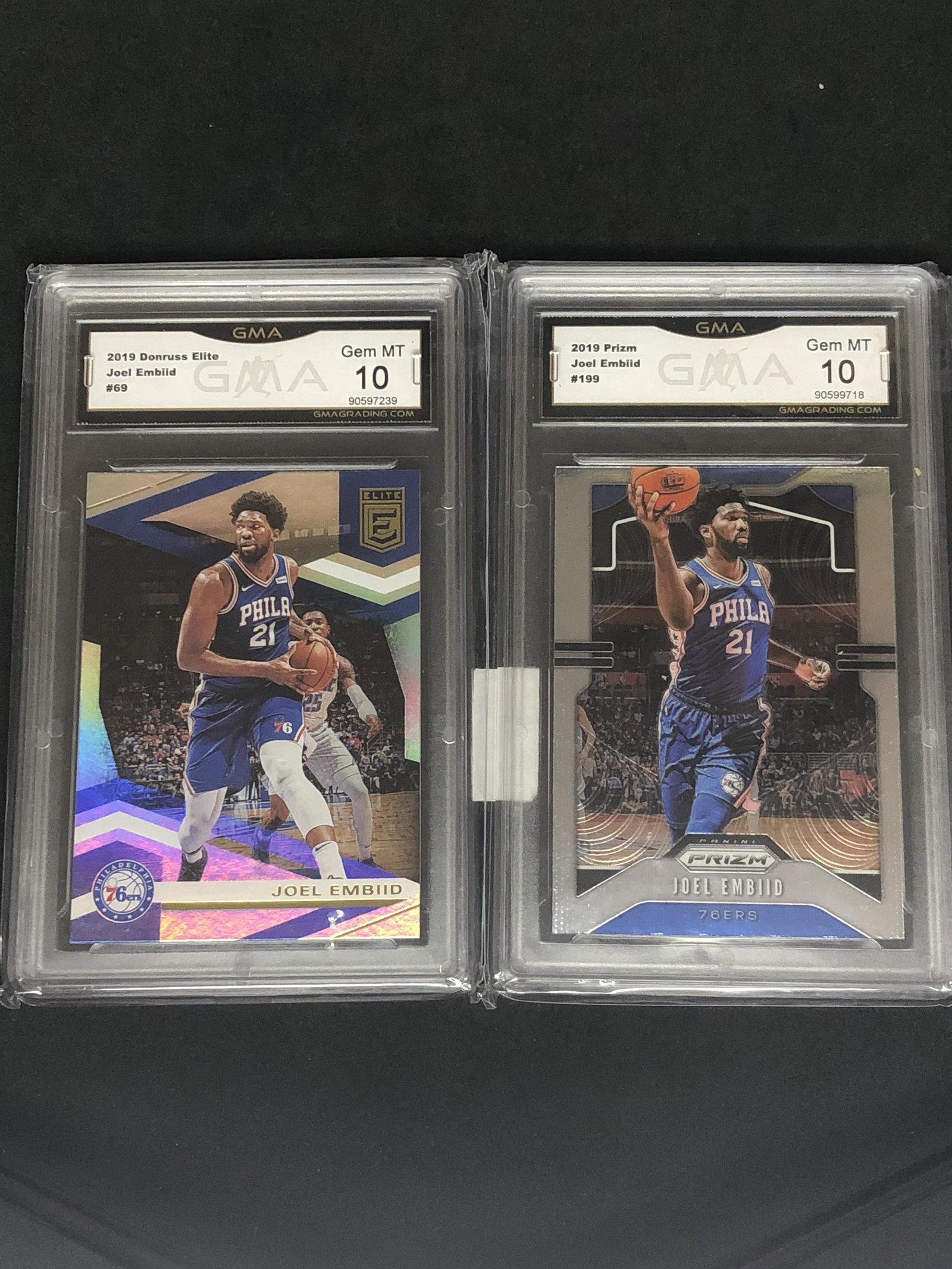 Joel Embiid Panini GMA 10 Graded Basketball Cards (1 of 1)