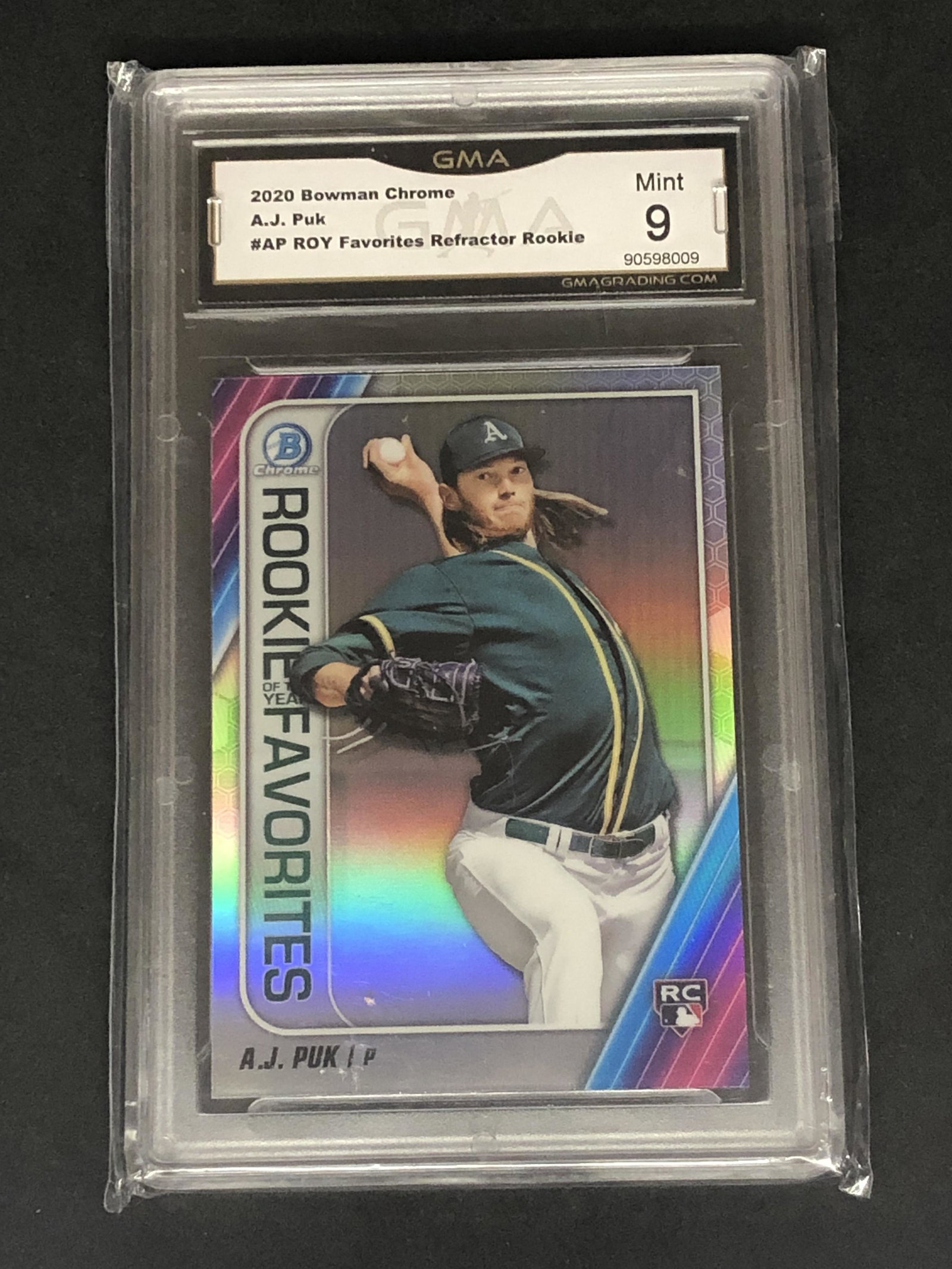 AJ Puk Bowman Chrome Rookie GMA 9 (1 of 1)