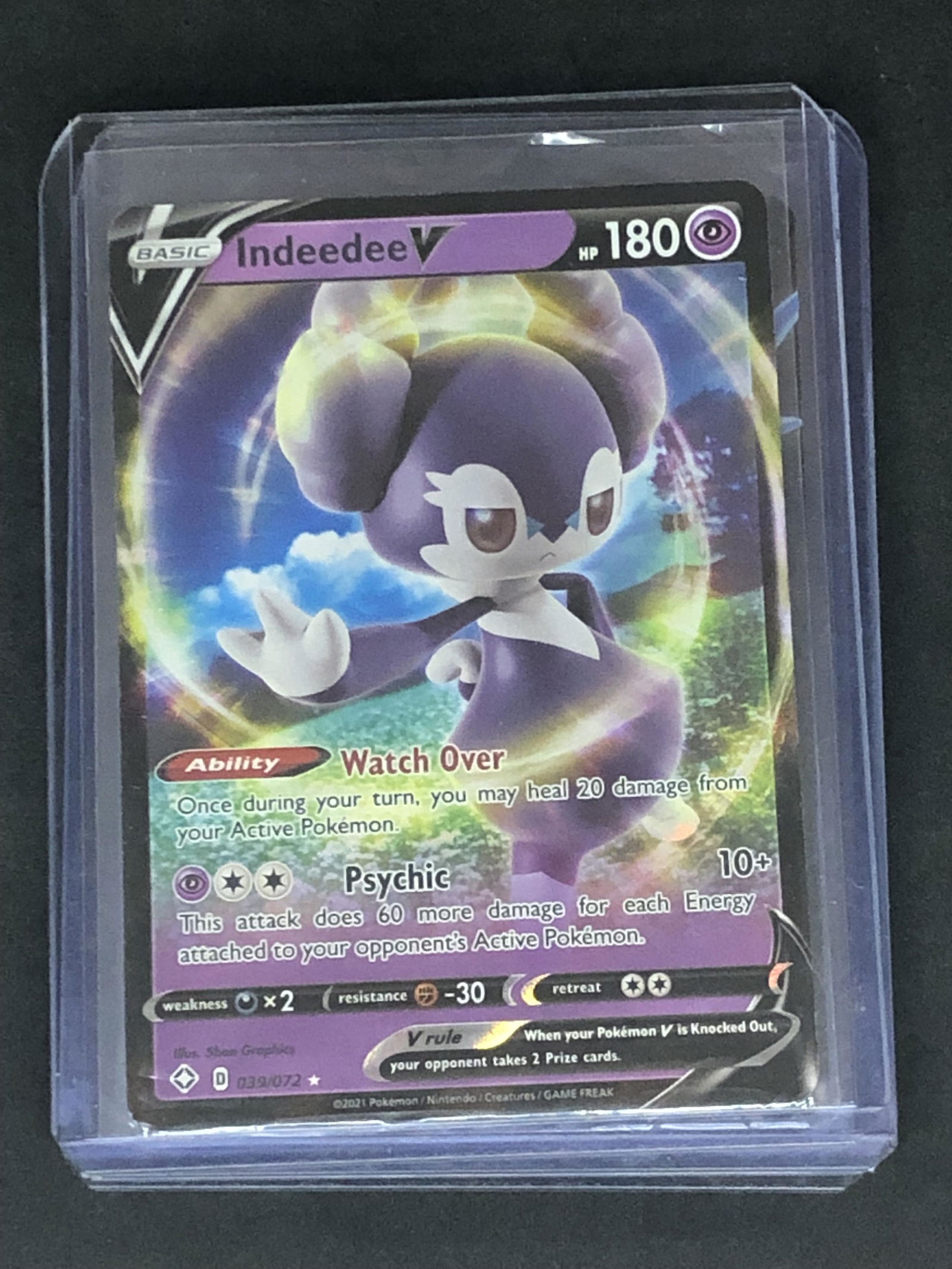 Indeedee V Pokemon Card (1 of 1)