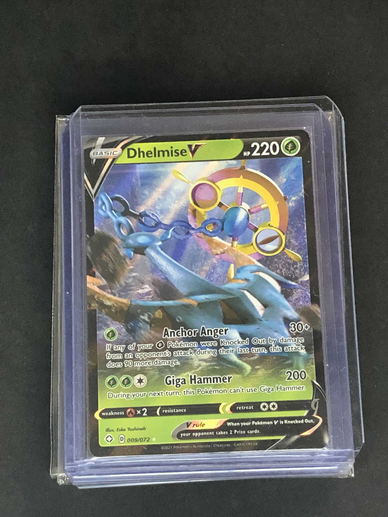 Dhelmise V Pokemon Card (1 of 1)