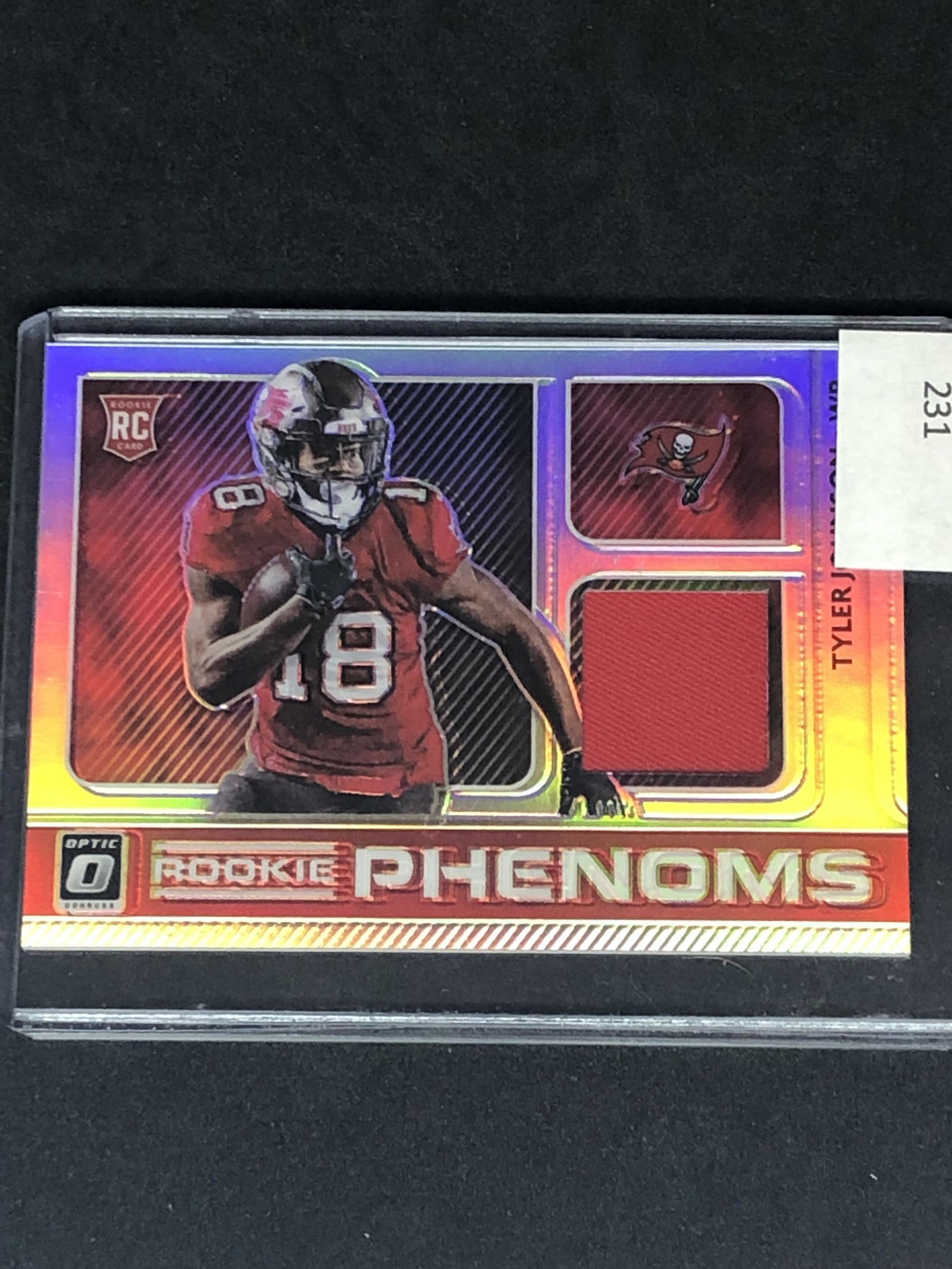 Tyler Johnson Panini Donruss Optic Rookie Relic (1 of 1)