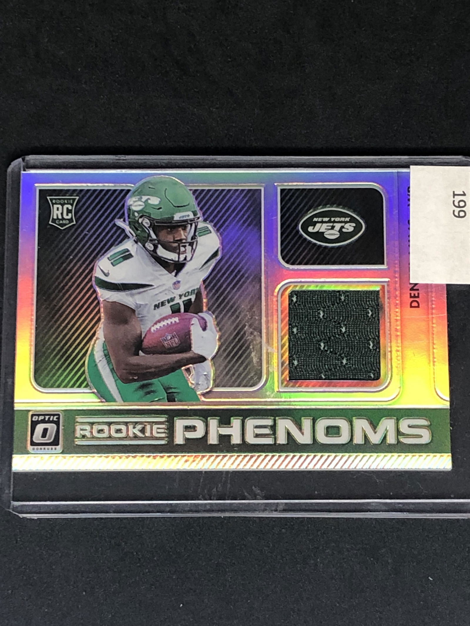 Denzel Mims Panini Donruss Optic Rookie Relic (1 of 1)