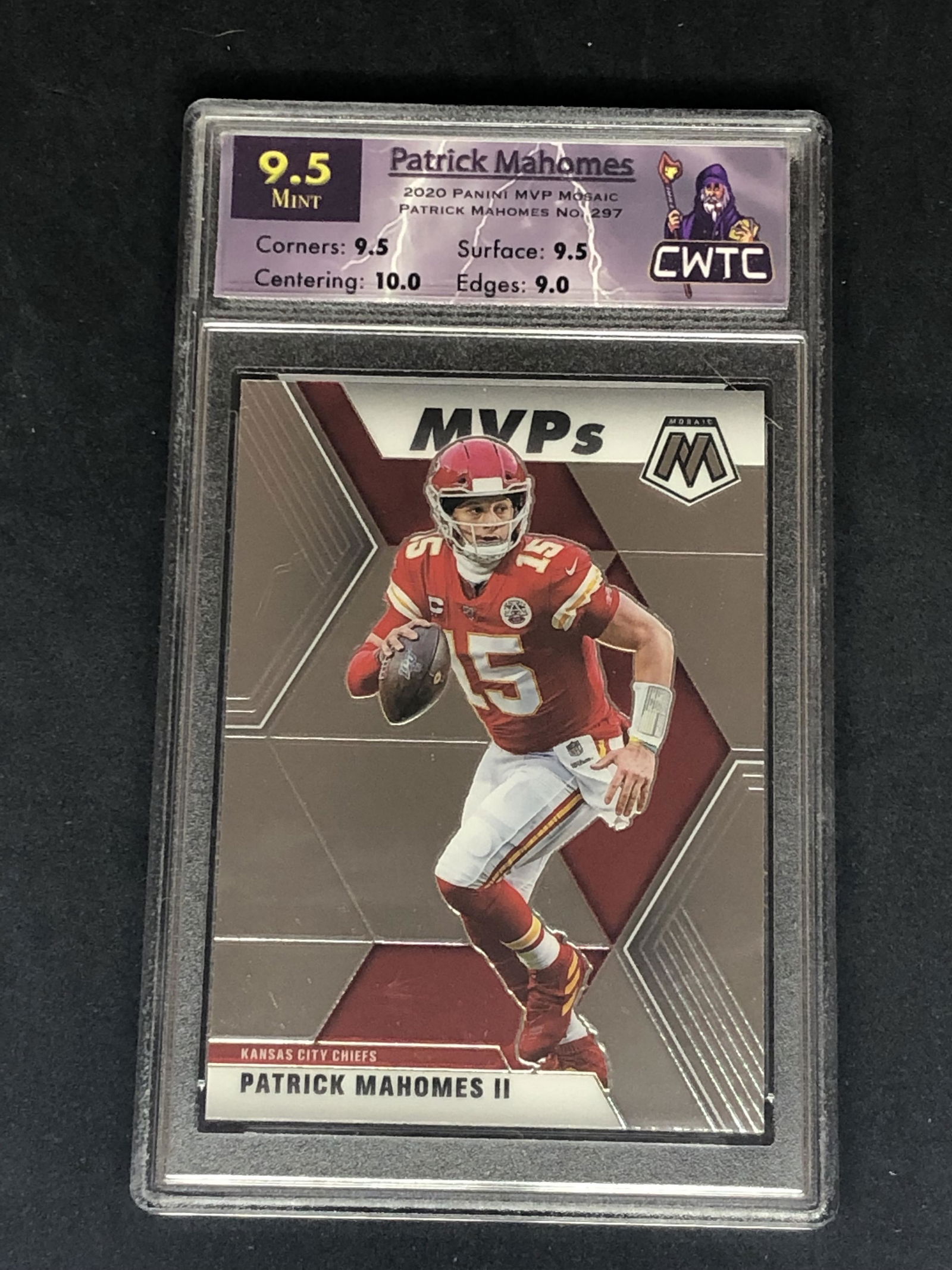 Patrick Mahomes Panini MVP Mosaic CWTC 9.5 (1 of 1)
